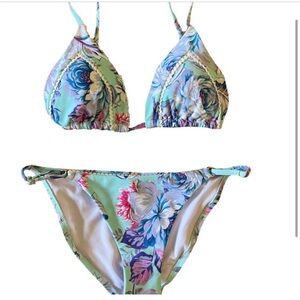 Nanette Lepore swim Azalea triangle top and bottom Bikini